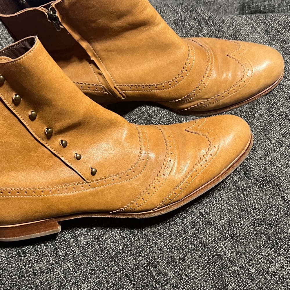 Cole Haan Light Brown Ankle Booties - Picture 5 of 10